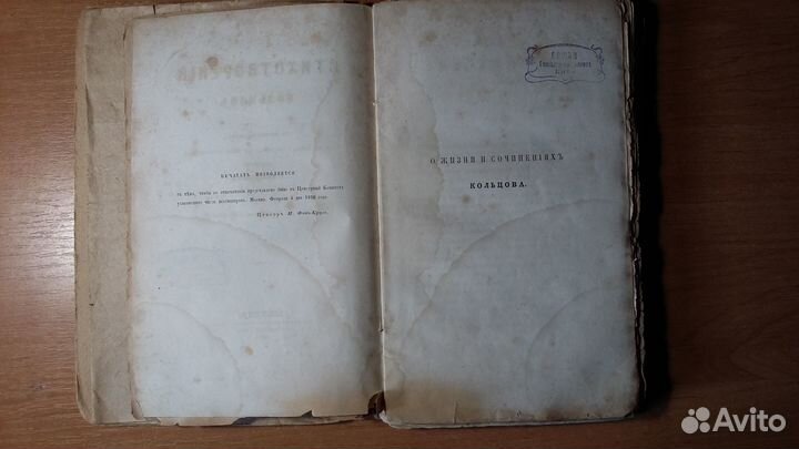 Кольцов. Стихотворения, 1856 год