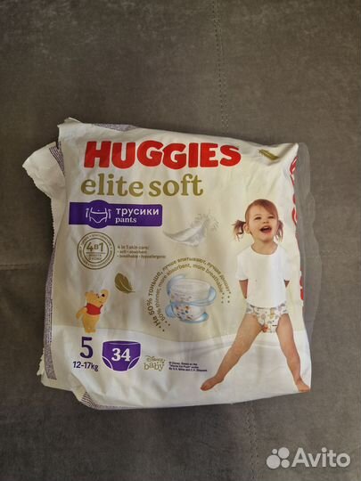 Подгузники-трусики Huggies Elite Soft 5