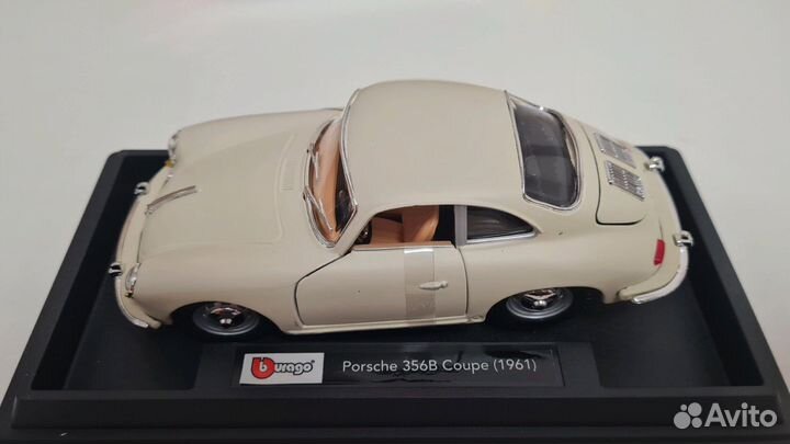 Модель автомобиля Burago Porsche 356B Coupe, 1961
