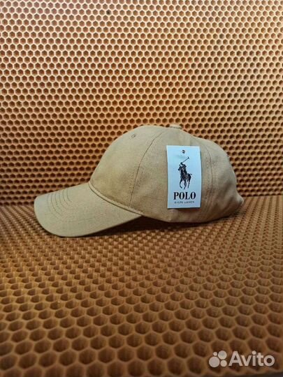 Кепка polo ralph lauren бежевая унисекс