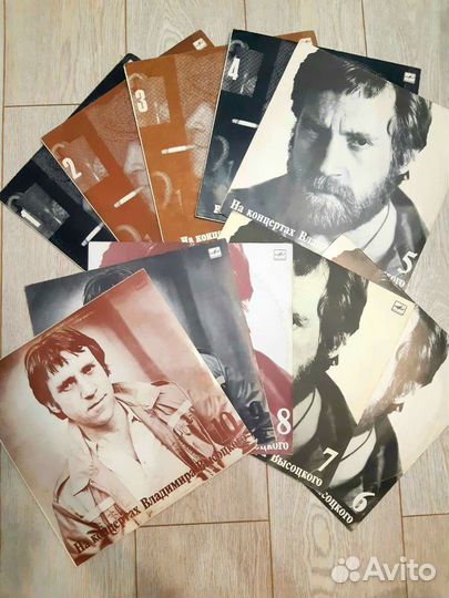 Коллекция Высоцкого виниловые пластинки 10шт