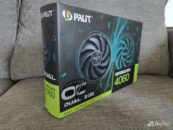 Видеокарта Palit nvidia GeForce RTX 4060 dual OC