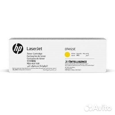 Лазерный картридж HP CF412JC жёлтый