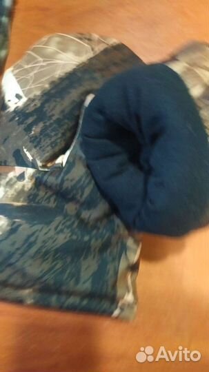 Рукавицы флисовые новые с утеплителем