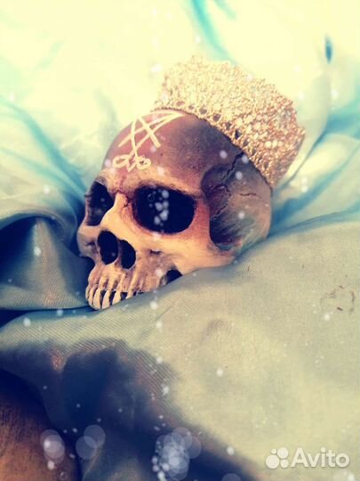 Череп декоративный к Хеллоуину