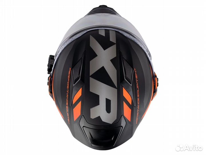 Шлем FXR Maveric Modular Team 20 Black/Char/Orange