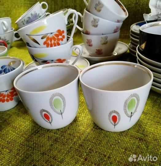 Редкие чашки, блюдца. СССР. Винтаж