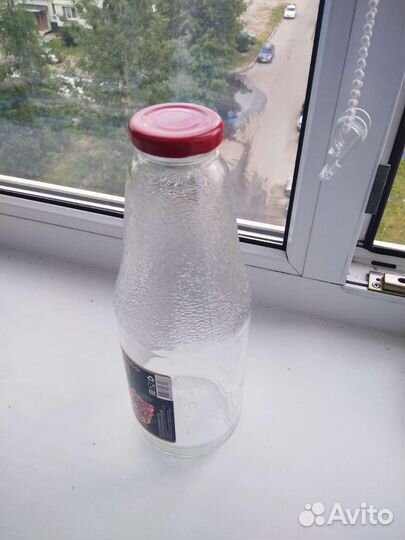 Стеклянная бутылка 1 л