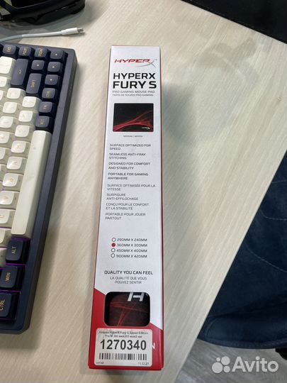 Коврик для мыши hyperx fury s