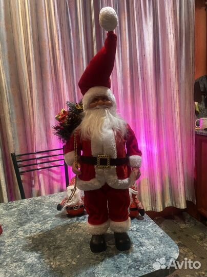 Дед мороз -санта клаус большой 50 -65 см