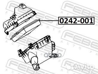 Фильтр воздушный 0442-001 0442-001 Febest