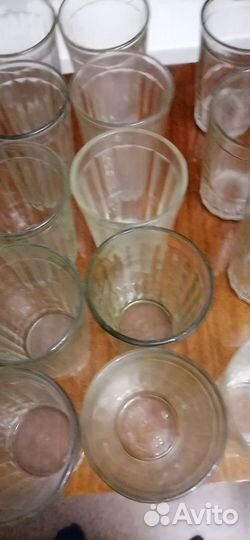 Стаканы граненые СССР в количестве 15 штук