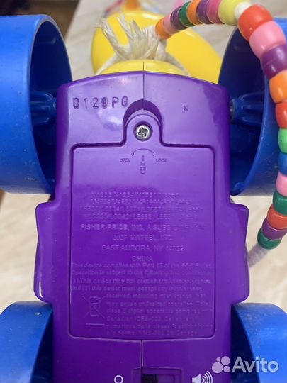 Улитка fisher price музыкальная игрушка