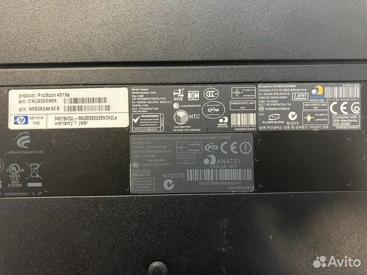 Ноутбук HP ProBook4515s