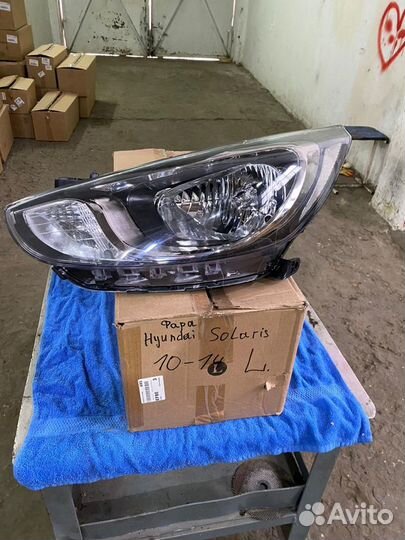 Фара левая hyundai solaris