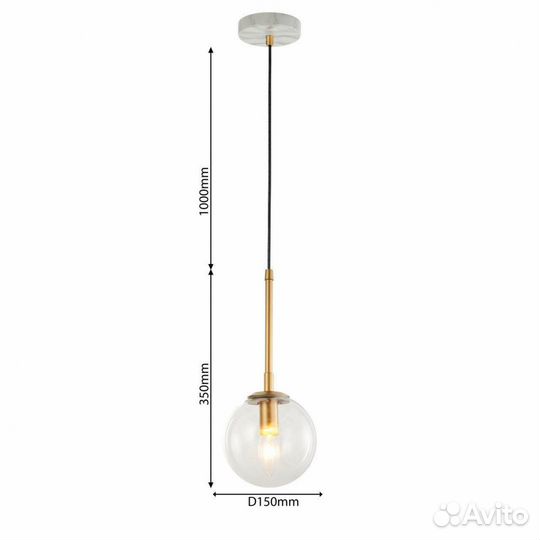 Люстра металл и стекло на кухню современная