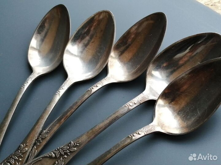 Ложки мельхиор столовые Зиш Мнц СССР