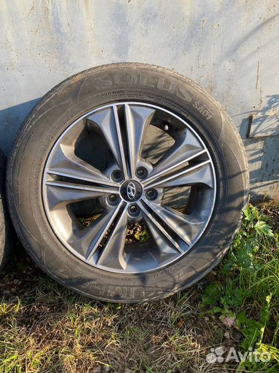 Комплект дисков r17 с резиной hyundai Creta