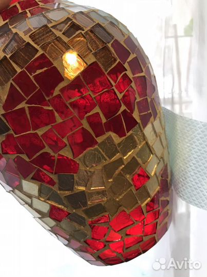 Ваза в технике мозаика, новая 26 см