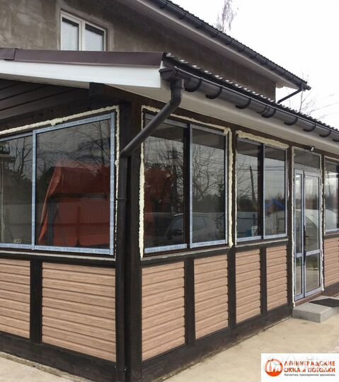 Остекление коттеджей, остекление террас и веранд