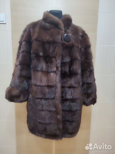 Норковая шуба большого размера 52 54 56