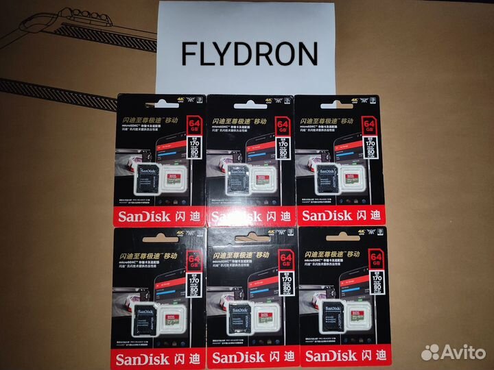 Карта памяти SanDisk microsdxc 64 гб Class 10