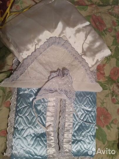 Конверт на выписку для мальчика. Утепленный весна