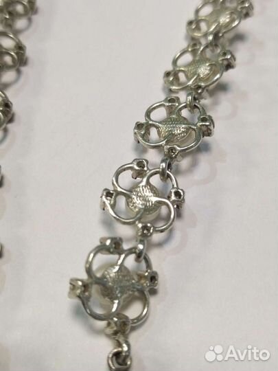 Колье серебро