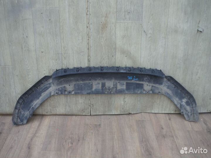 Юбка переднего бампера Volkswagen Polo 6 2021