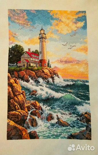 Картина вышитая крестиком ручная работа