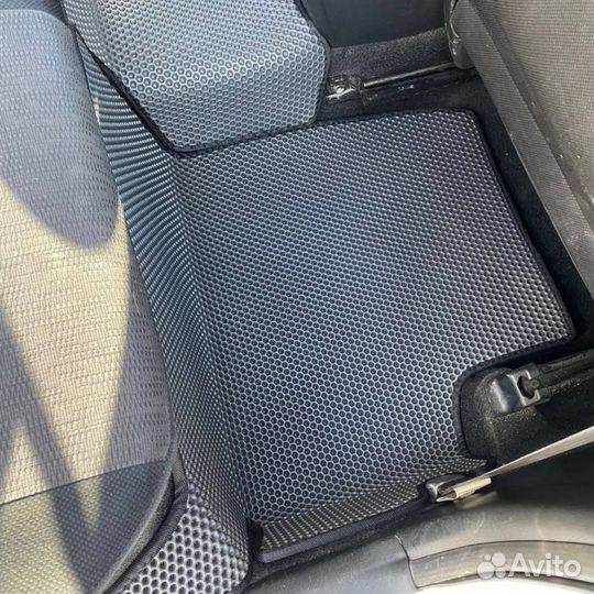 Коврики EVA 3Д на Филдер черный+черный