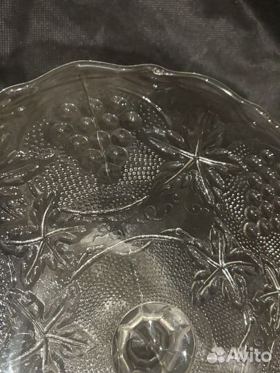 Ваза на ножке тортница СССР большая