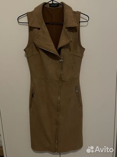 Замшевое платье новое