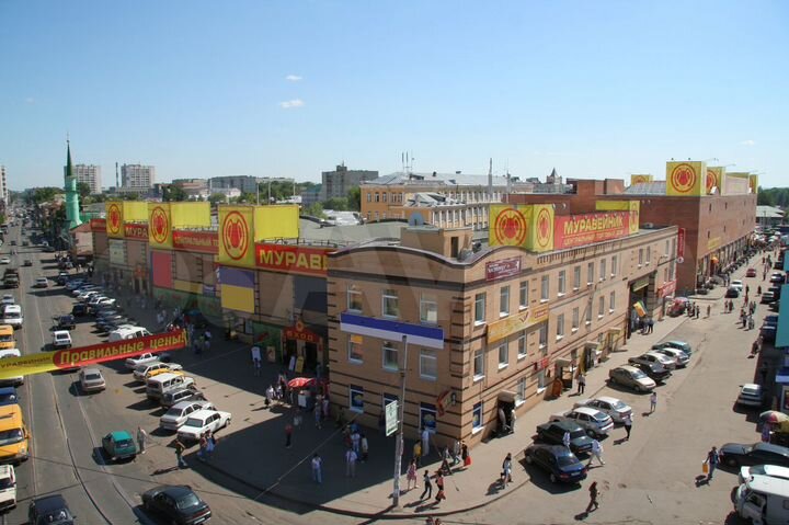 Торговая площадь от 5 м² до 1500 м²