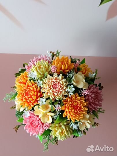 Букет цветов из мыла