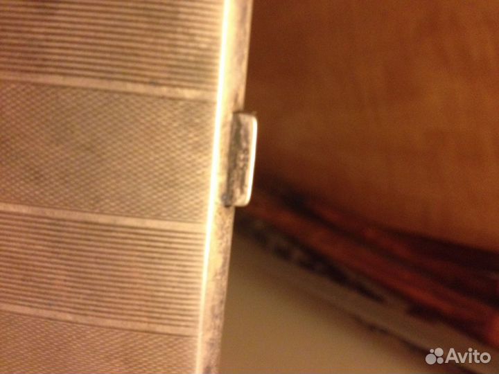 Портсигар трофейный серебро