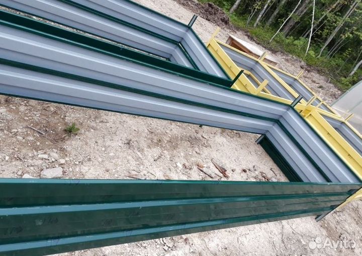 Грядка темно-зеленая 1м х 6м х 22см