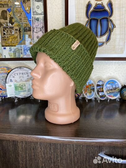 Мужская зимняя шапка вязаная