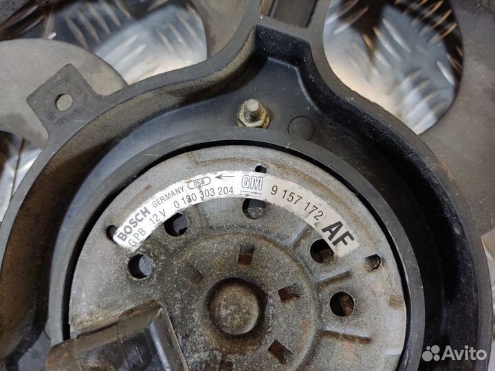 Вентилятор радиатора с диффузором Opel Omega B