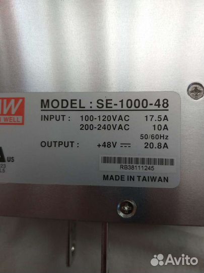 Блок питания mean well SE1000 / NDR/DR