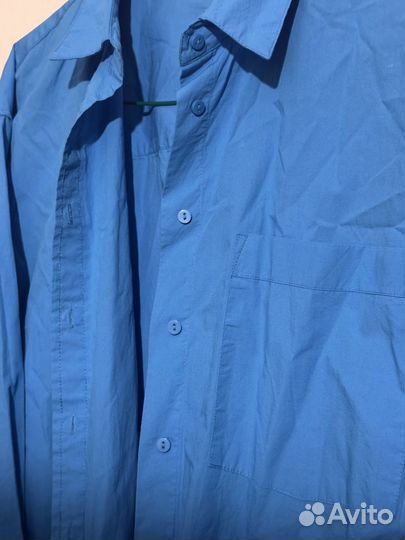 Рубашка голубая