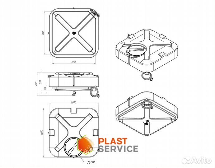 Бак для душа с подогревом