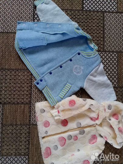 Детские теплые вещи пакетом осень - зима 62-80