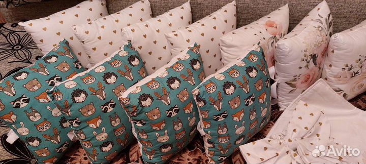 Бортики в детскую кроватку+ одеяло для выписки