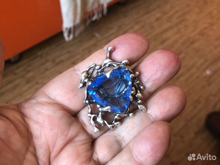 Янтарь брошка 1960