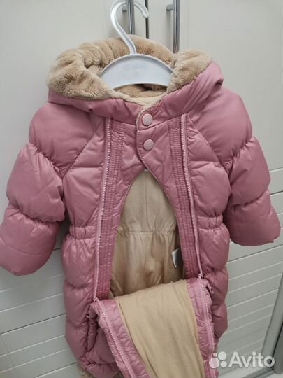 Комбинезон для девочки 68 + шапка