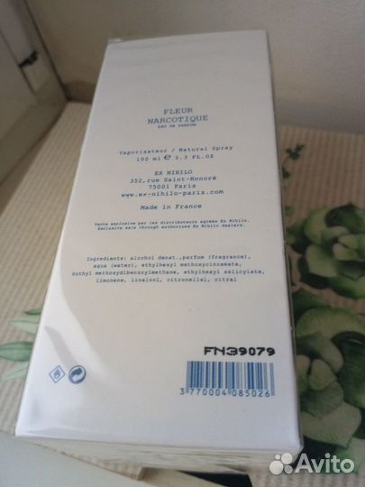 EX nihilo Fleur Narcotique.100ml.Новый.Флердоранж