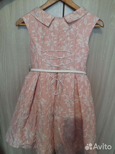 Платье для девочки б/у + туфли 34р