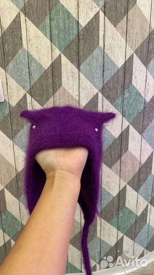 Чепчик с ушками, шапка с ушками