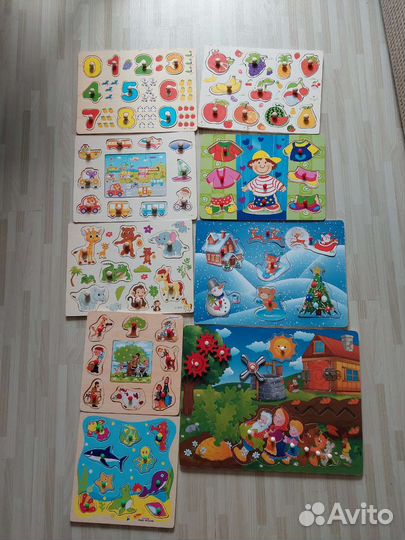 Пазлы вкладыши